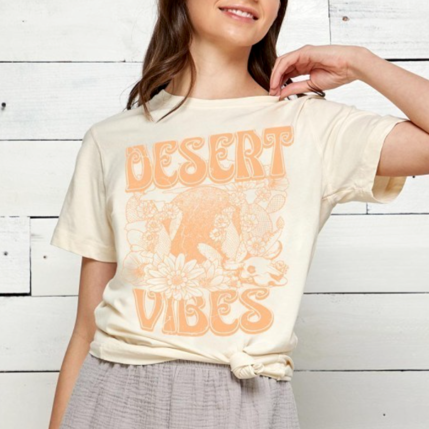 Desert Vibes Tee - Vintage White