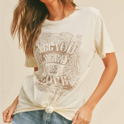 All You Need is Love Tee - Vintage White