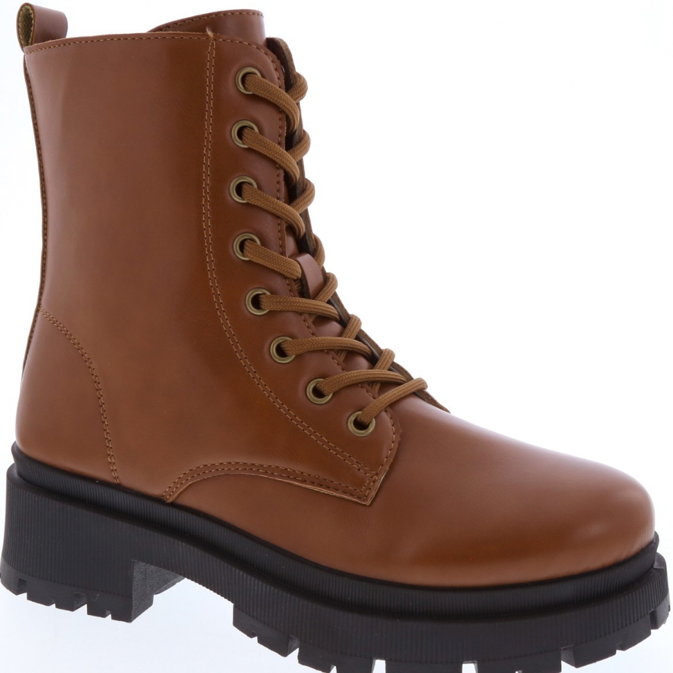 Harley Platform Boots - Brown