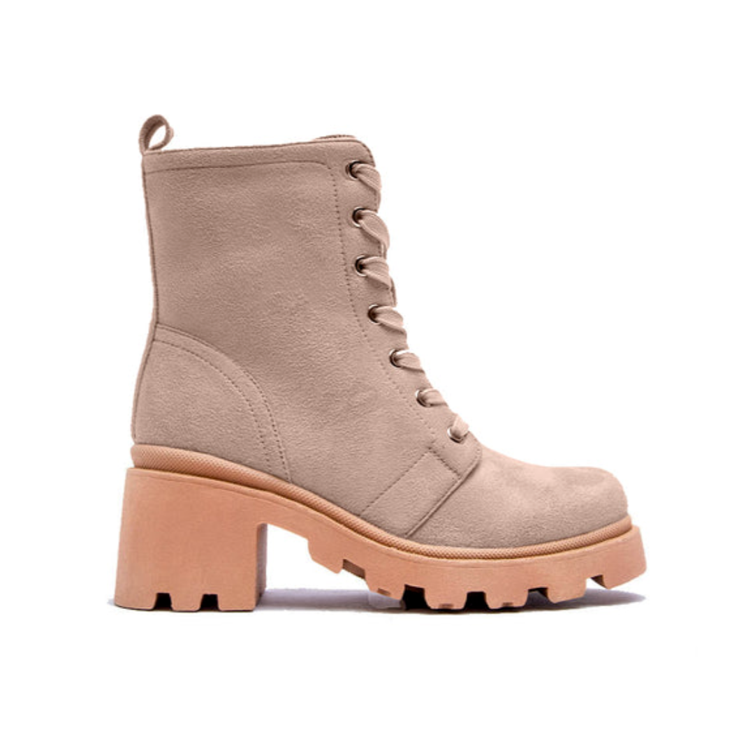 Teagan Platform Boots - Burlwood