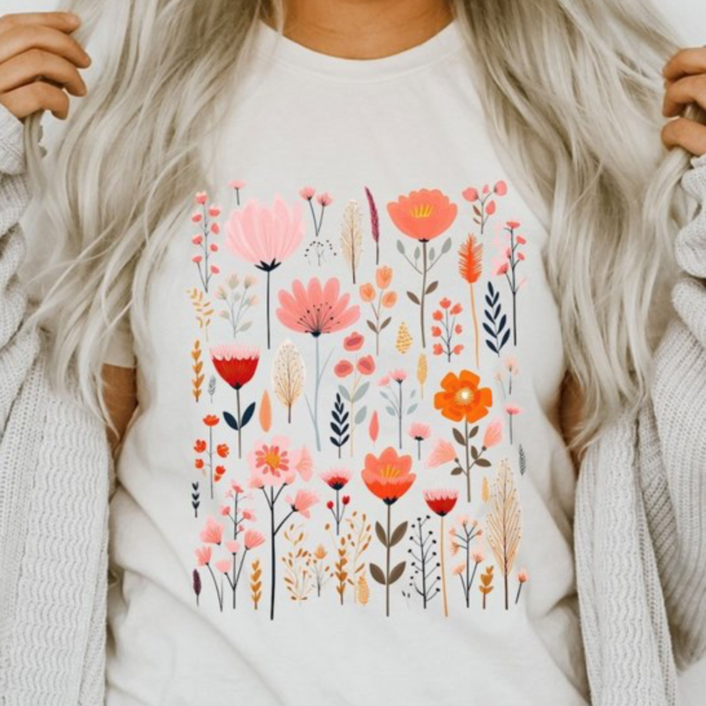 Wildflower Tee - Cream