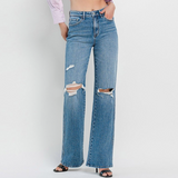 Riley High Rise Flare Jeans - Vervet