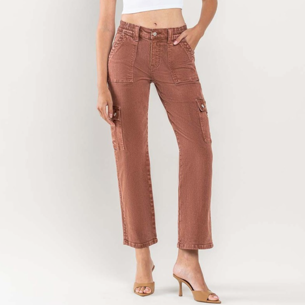 Ashton Cargo Straight Jeans - Vervet