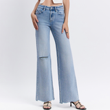 Bailey High Rise Wide Leg Denim - Vervet