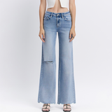 Bailey High Rise Wide Leg Denim - Vervet