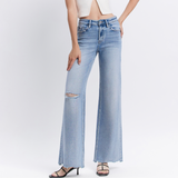 Bailey High Rise Wide Leg Denim - Vervet