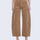 Corduroy Barrel Pants - Vervet
