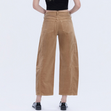 Corduroy Barrel Pants - Vervet