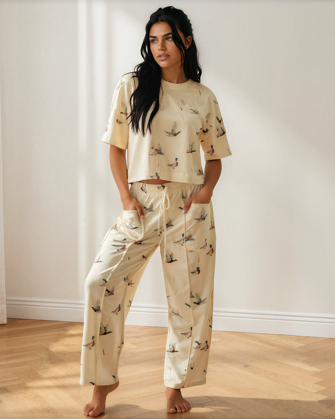 Mallard Barrel Pants 2pcs Casual Set