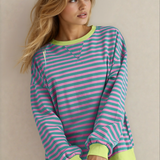 Cameron Oversized Sweatshirt - Pink\Green