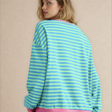Cameron Oversized Pullover - Blue