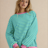 Cameron Oversized Pullover - Blue