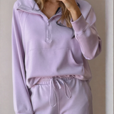 Harlow Active Pants 2pcs Outfit - Purple | Dropship