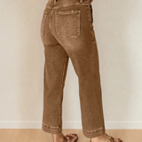 Willow Cropped High Rise Wide Leg Jeans