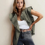 Margot Ruffled Jacket Vest
