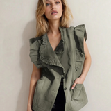 Margot Ruffled Jacket Vest