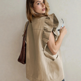 Margot Ruffled Jacket Vest