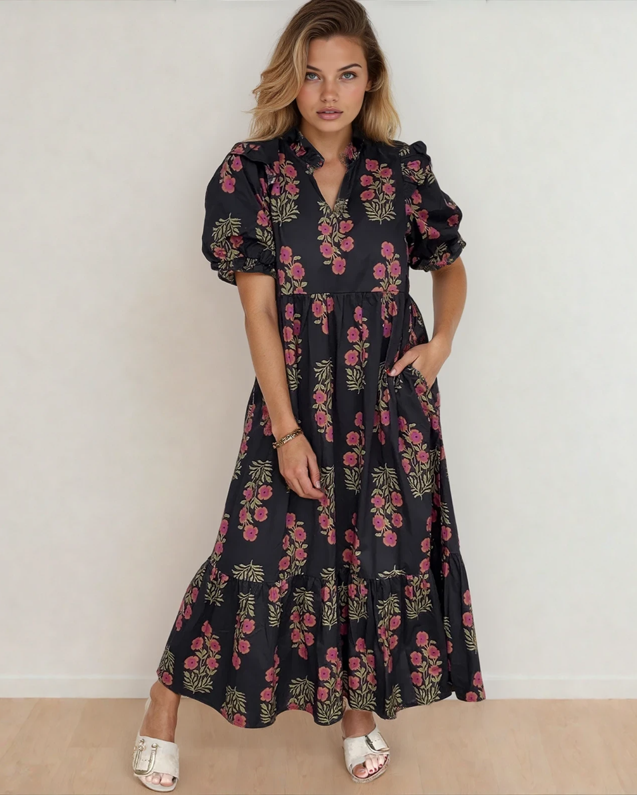 kali maxi dress NWT Misa Los Angeles Kali Maxi Dress Size M $455. B35