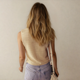 PREORDER Lila Buttoned Front Boho Sweater Vest | Dropship