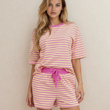 Elsa Drop Shoulder Boxy Casual Terry Short Set