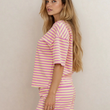 Elsa Drop Shoulder Boxy Casual Terry Short Set