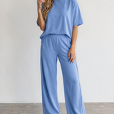 Jaycee Tee Pocketed Casual Pants 2pcs Outfit