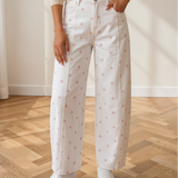 Dallas Polka Dot Print Barrel Jeans