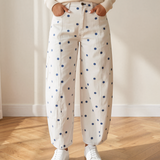 Dallas Polka Dot Print Barrel Jeans