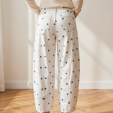 Dallas Polka Dot Print Barrel Jeans