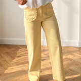 Scalloped Patch Pocket Shift Jeans