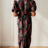 Kali Short Bubble Sleeve Tiered Maxi Dress