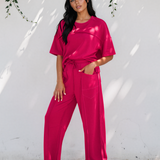 Drop Shoulder Boxy Tee and Barrel Pants Set