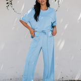 Drop Shoulder Boxy Tee and Barrel Pants Set