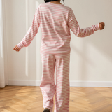 Amayah Buttoned Straight Pants Two Piece Set