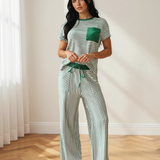 Rowen Drawstring Waist Cropped Pants Set
