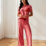 Rowen Drawstring Waist Cropped Pants Set