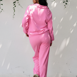 Addie V Neck Pullover and Drawstring Sweatpants Set