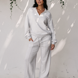 Addie V Neck Pullover and Drawstring Sweatpants Set