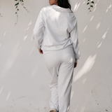 Addie V Neck Pullover and Drawstring Sweatpants Set