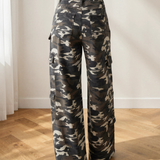 Peyton Camo Cargo Wide Leg Pants
