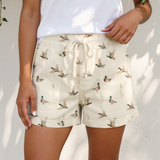Mallard Drawstring Denim Shorts