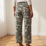 Collins Drawstring Elastic Waistband Pocketed Barrel Jeans