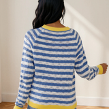 Olivia Striped Knit Cardigan