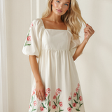 Charlotte Puff Sleeve Babydoll Dress