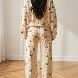 Mallard Print Crewneck Pullover Two Piece Pants Set