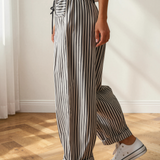 Lucy Stripe Drawstring Casual Loose Pants