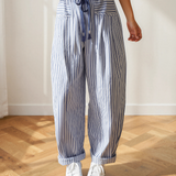 Lucy Stripe Drawstring Casual Loose Pants
