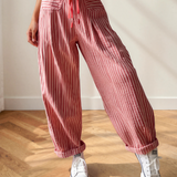 Lucy Stripe Drawstring Casual Loose Pants