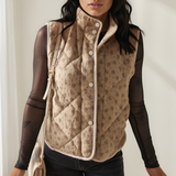 Mabel Quilted Concealed Button Vest