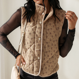Mabel Quilted Concealed Button Vest